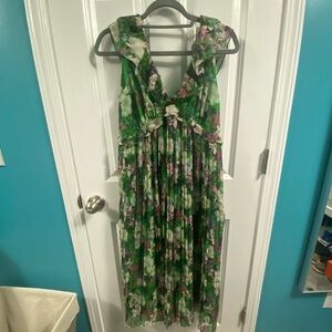 Adelyn Rae Addison Chiffon Floral Dress NWT